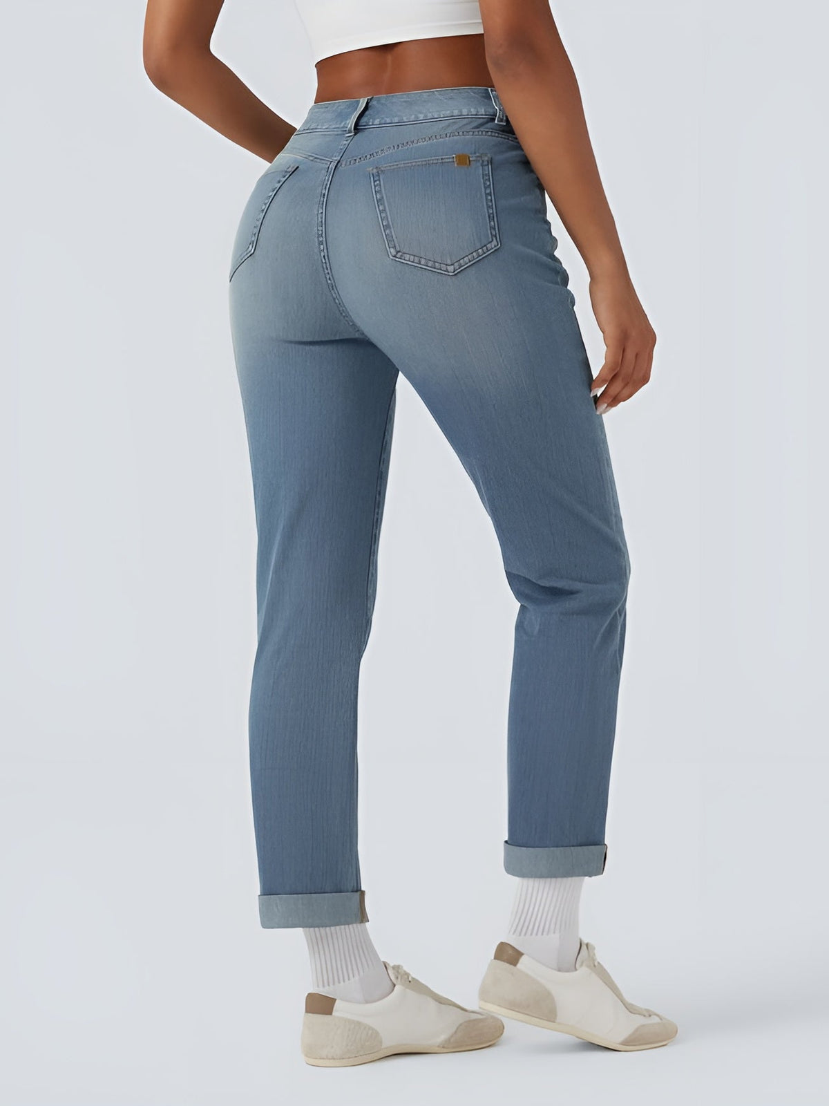 Maria™ | Denim Flex Pants - High Waist