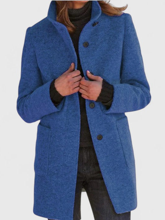 Ola - Warm Coat With High Collar