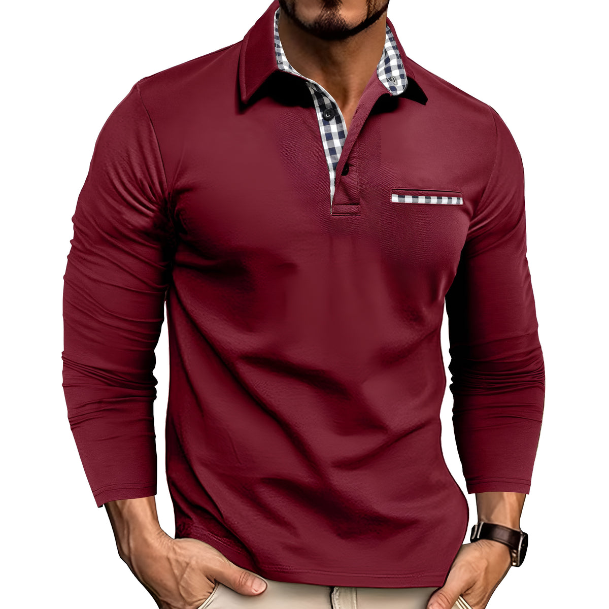 Alex™ | Men's Casual Colorblock Polo Shirt