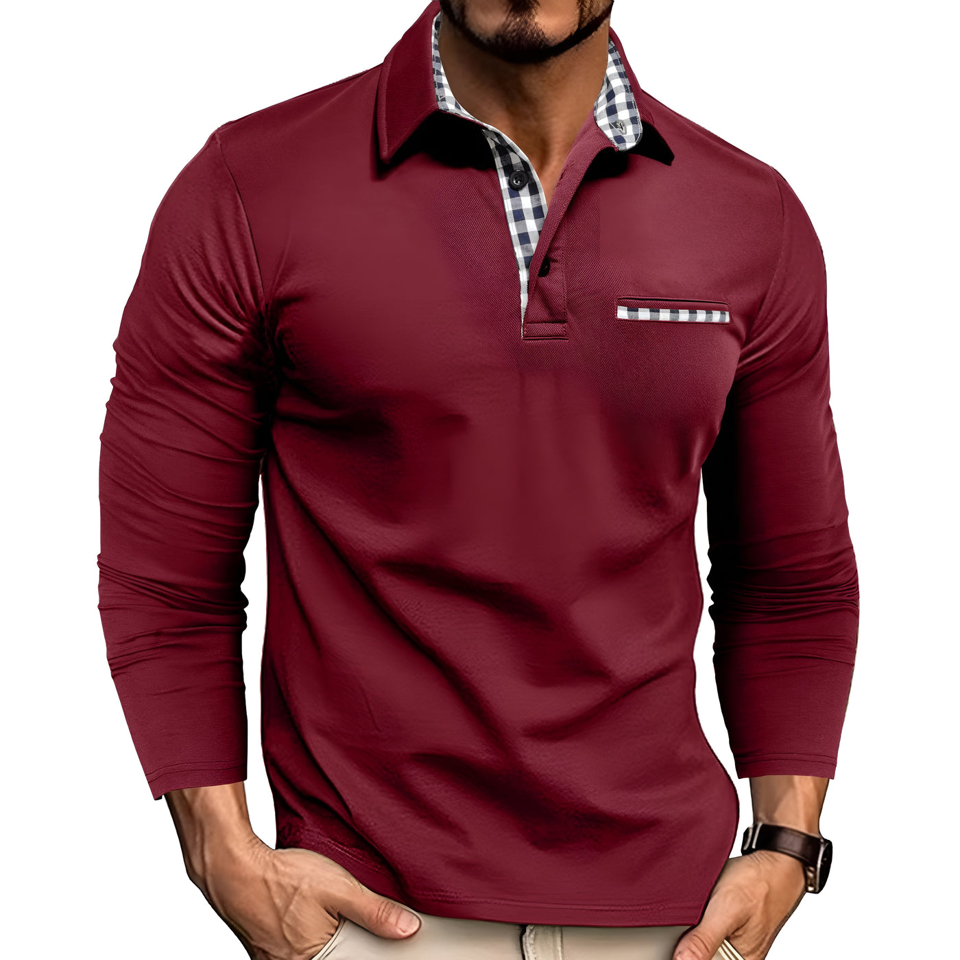 Alex™ | Men's Casual Colorblock Polo Shirt