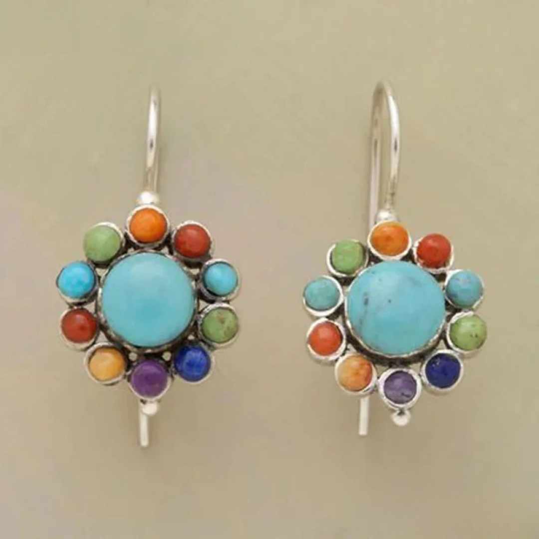 Artemis - Antique Style Turquoise Earrings