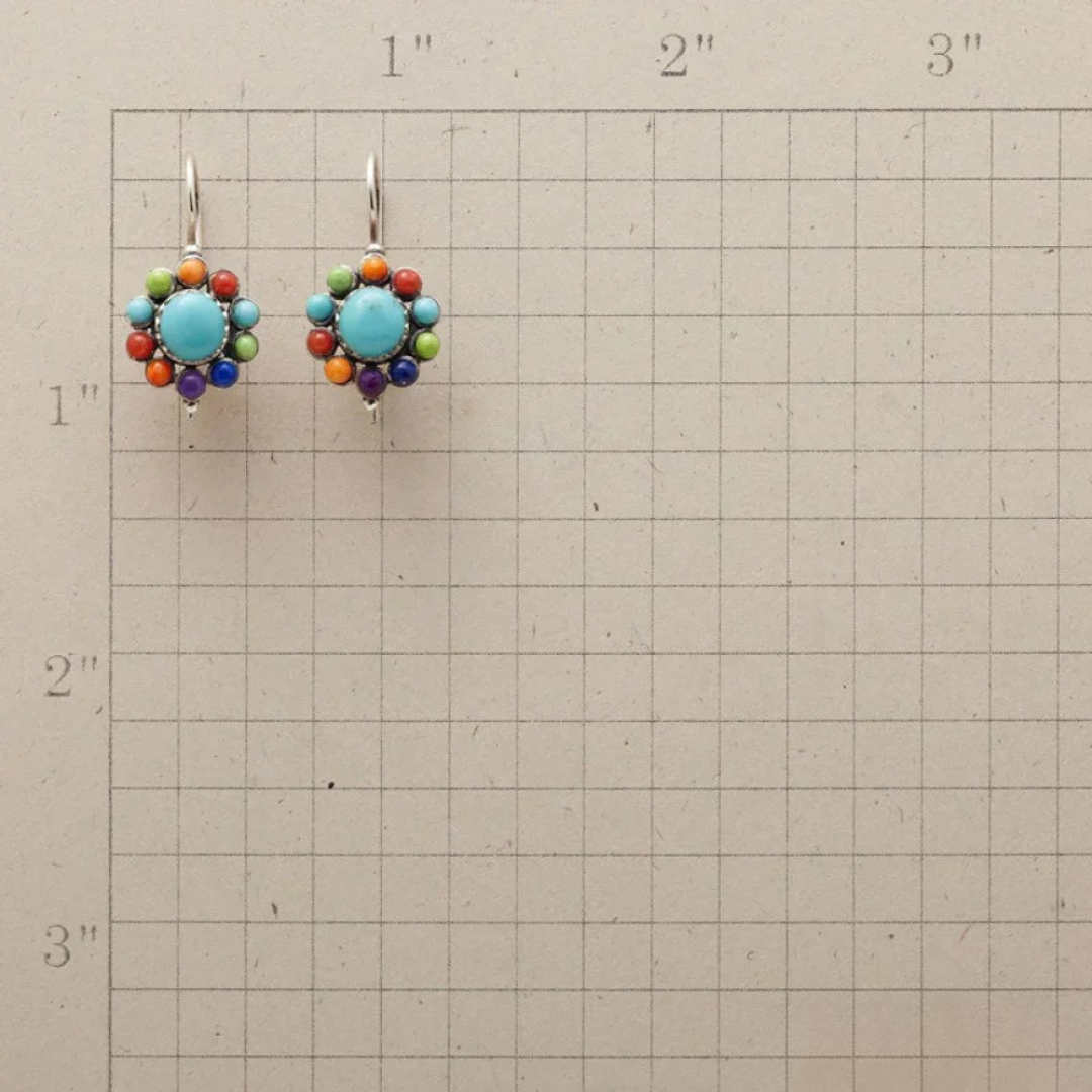 Artemis - Antique Style Turquoise Earrings