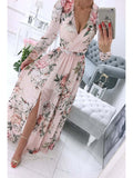 Sarah™ | Floral V-Neck Dress