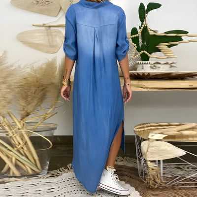 Laura™ |  Long Jeans Dress