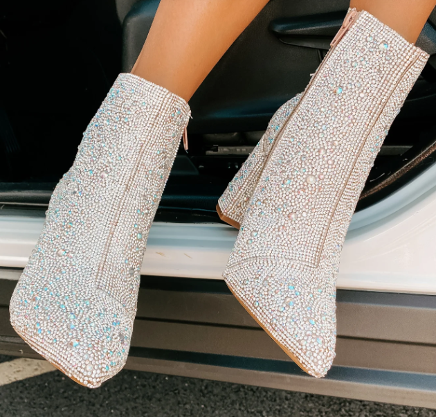 Britney™ | ORIGINAL® Rhinestone Ankle Boots