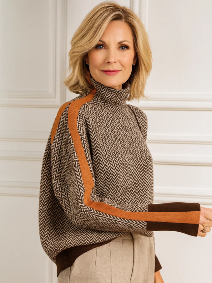 Adriana - Knitted Turtleneck Sweater