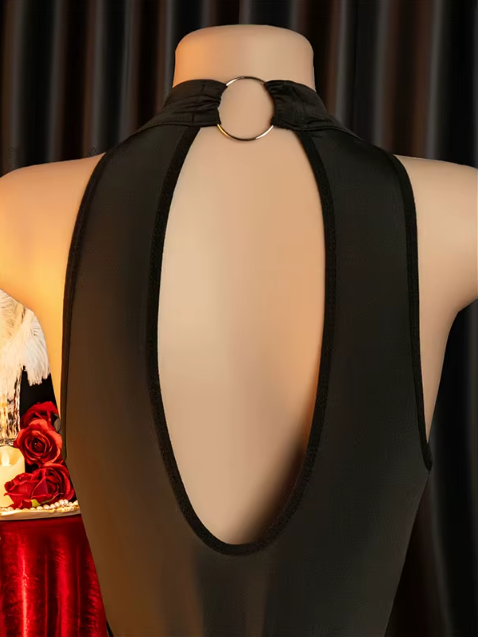 Desire Black Bodysuit