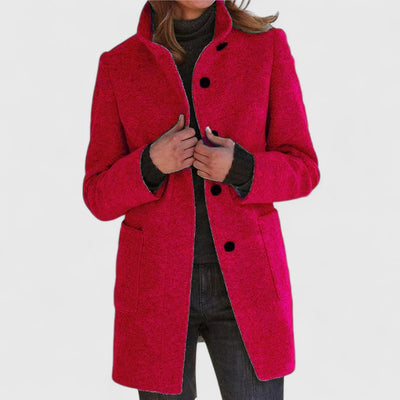 Ola - Warm Coat With High Collar