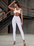 Fly Eye Cutout Hip-lift Jumpsuit
