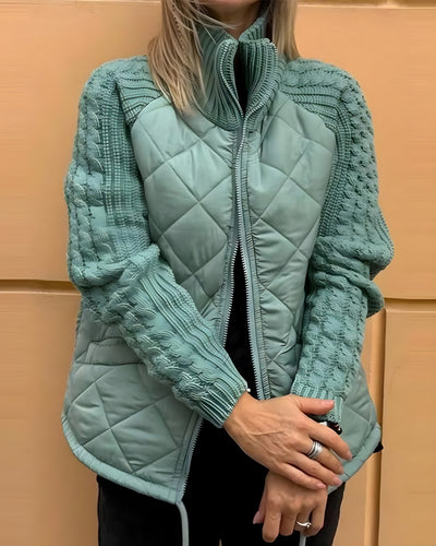 Suzy - Warm Winter Jacket With Standing Collar