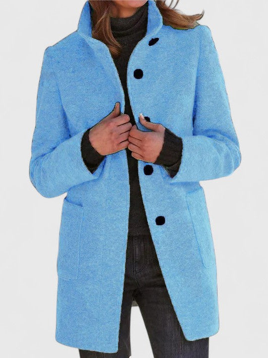 Ola - Warm Coat With High Collar