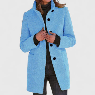 Ola - Warm Coat With High Collar