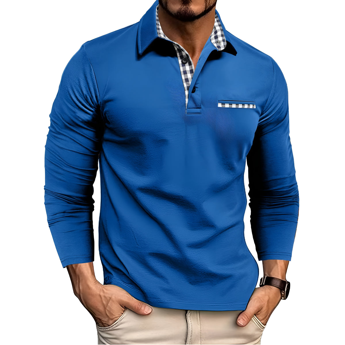 Alex™ | Men's Casual Colorblock Polo Shirt