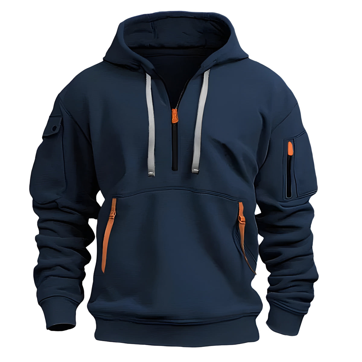 Carl - Warm Hooded Sweater With Pockets