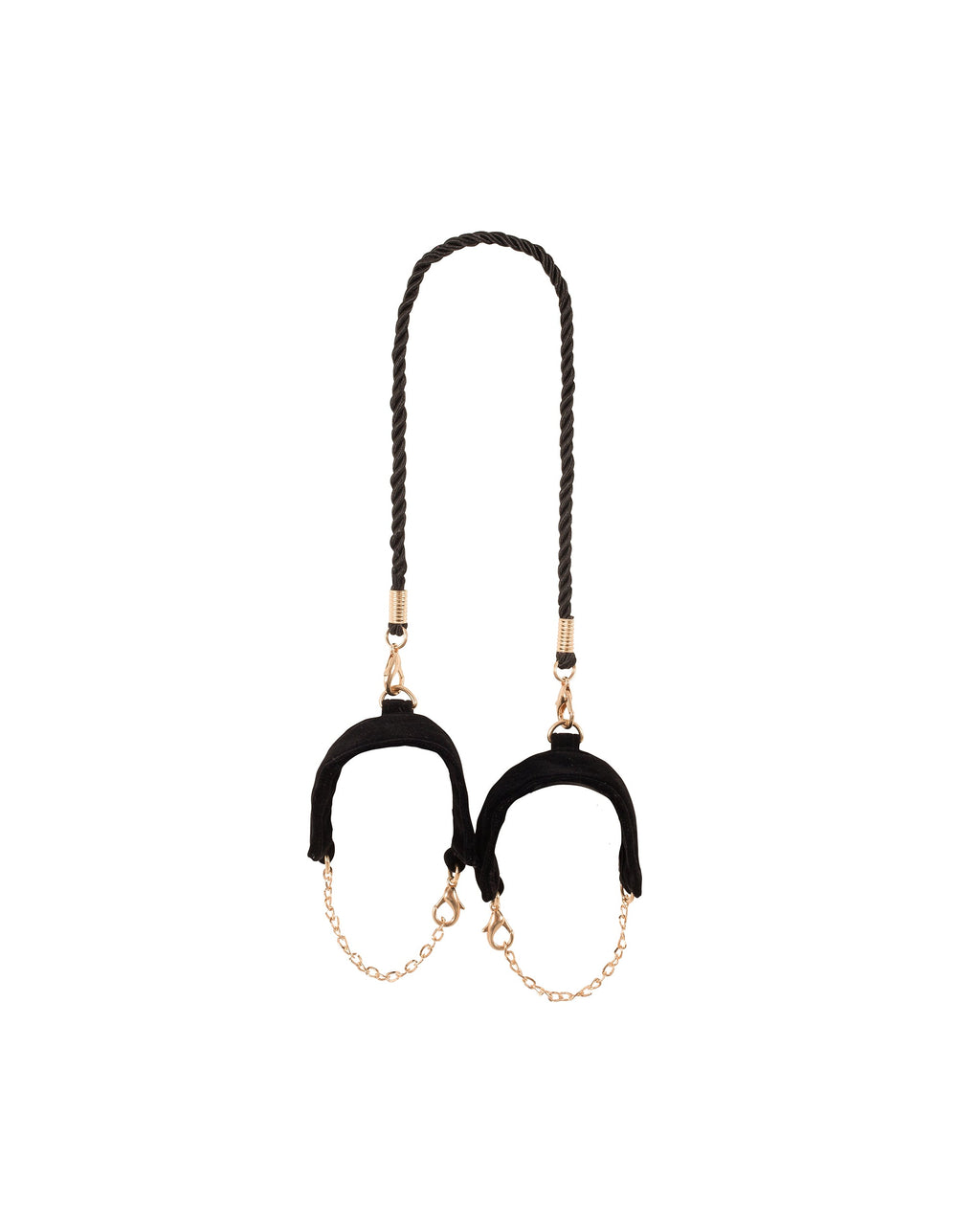 Velvet & Rope Cuffs Black