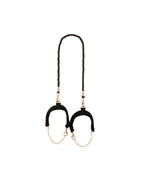 Velvet & Rope Cuffs Black