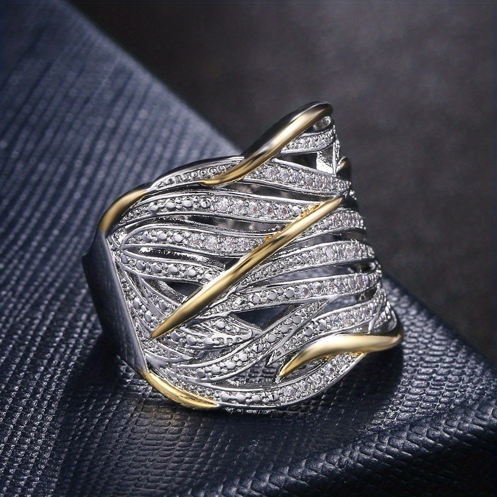 Chic Layered Twist Ring