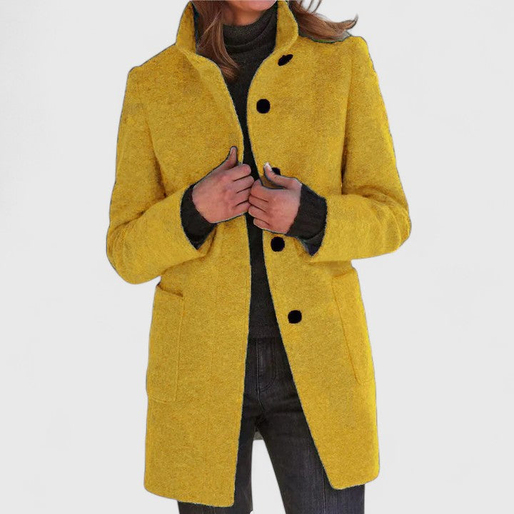 Ola - Warm Coat With High Collar