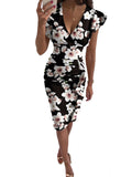 Helena | Summer V-neck Slim Sexy High Waist Dress