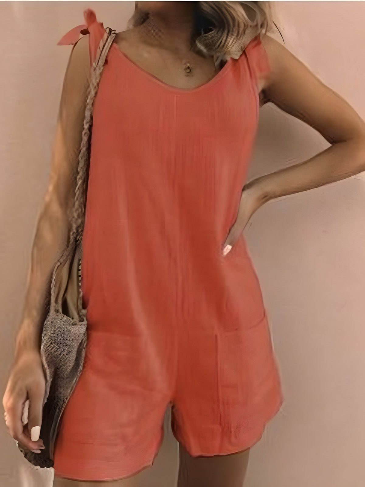 Kira™ | Cotton Loose Jumpsuit With Patch Pocket