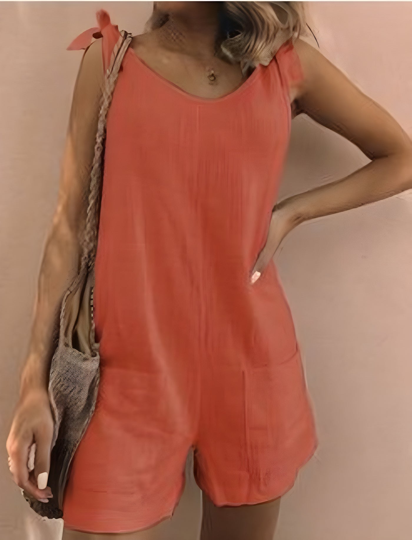 Kira™ | Cotton Loose Jumpsuit With Patch Pocket