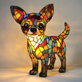 Manolo – Magical Coloured Glass Dog Lamp Chihuahua