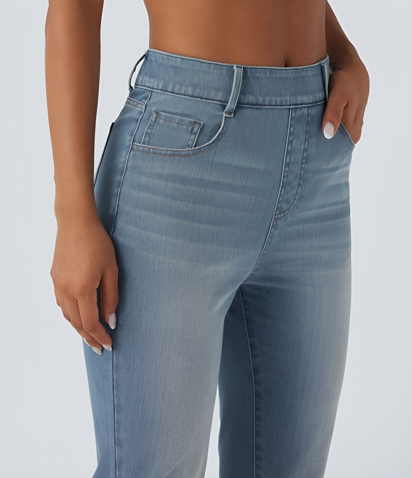 Maria™ | Denim Flex Pants - High Waist