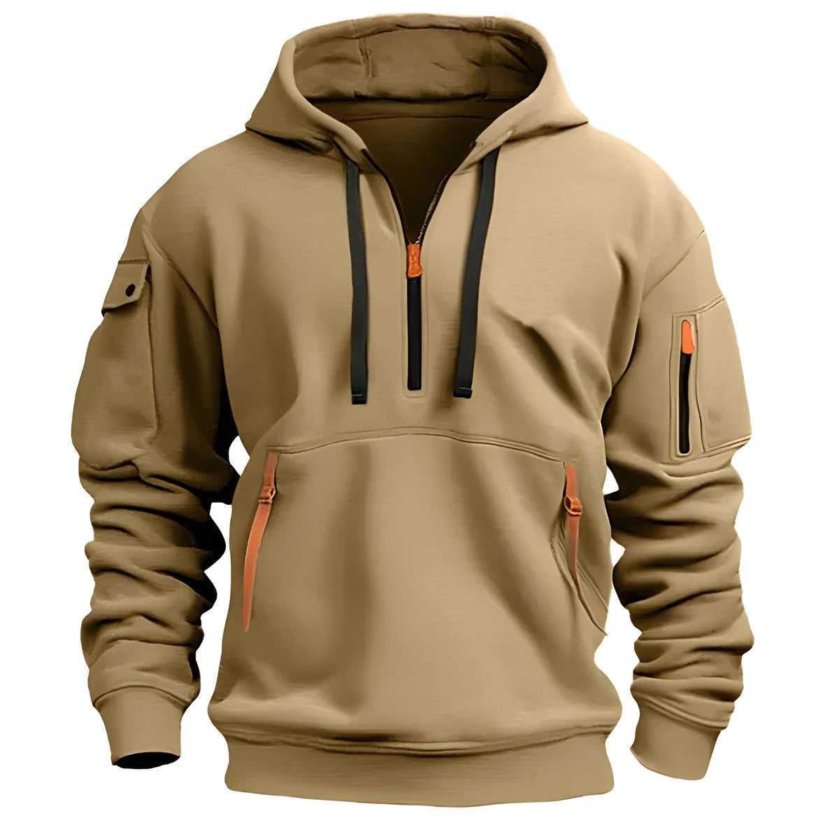Carl - Warm Hooded Sweater With Pockets
