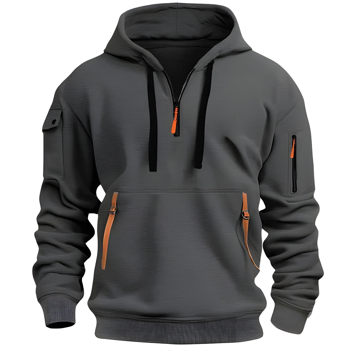 Carl - Warm Hooded Sweater With Pockets
