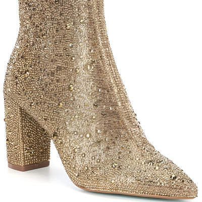 Britney™ | ORIGINAL® Rhinestone Ankle Boots