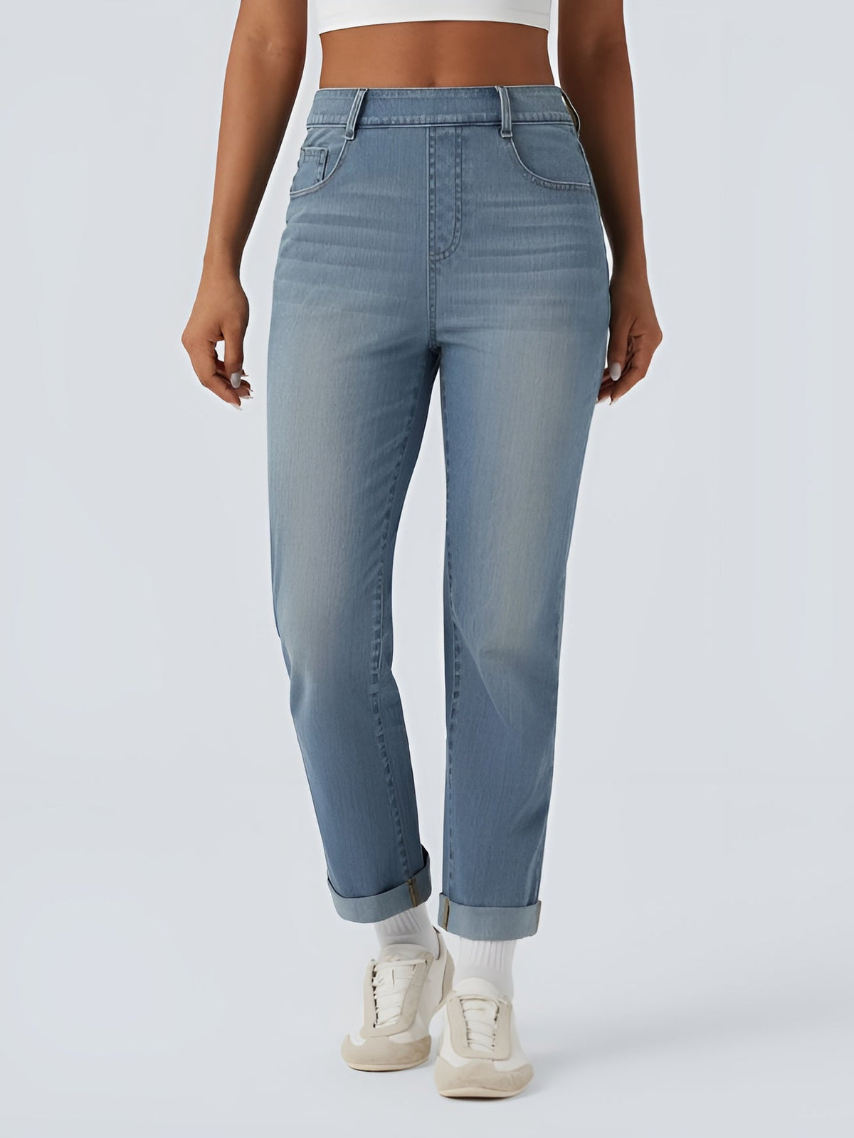Maria™ | Denim Flex Pants - High Waist