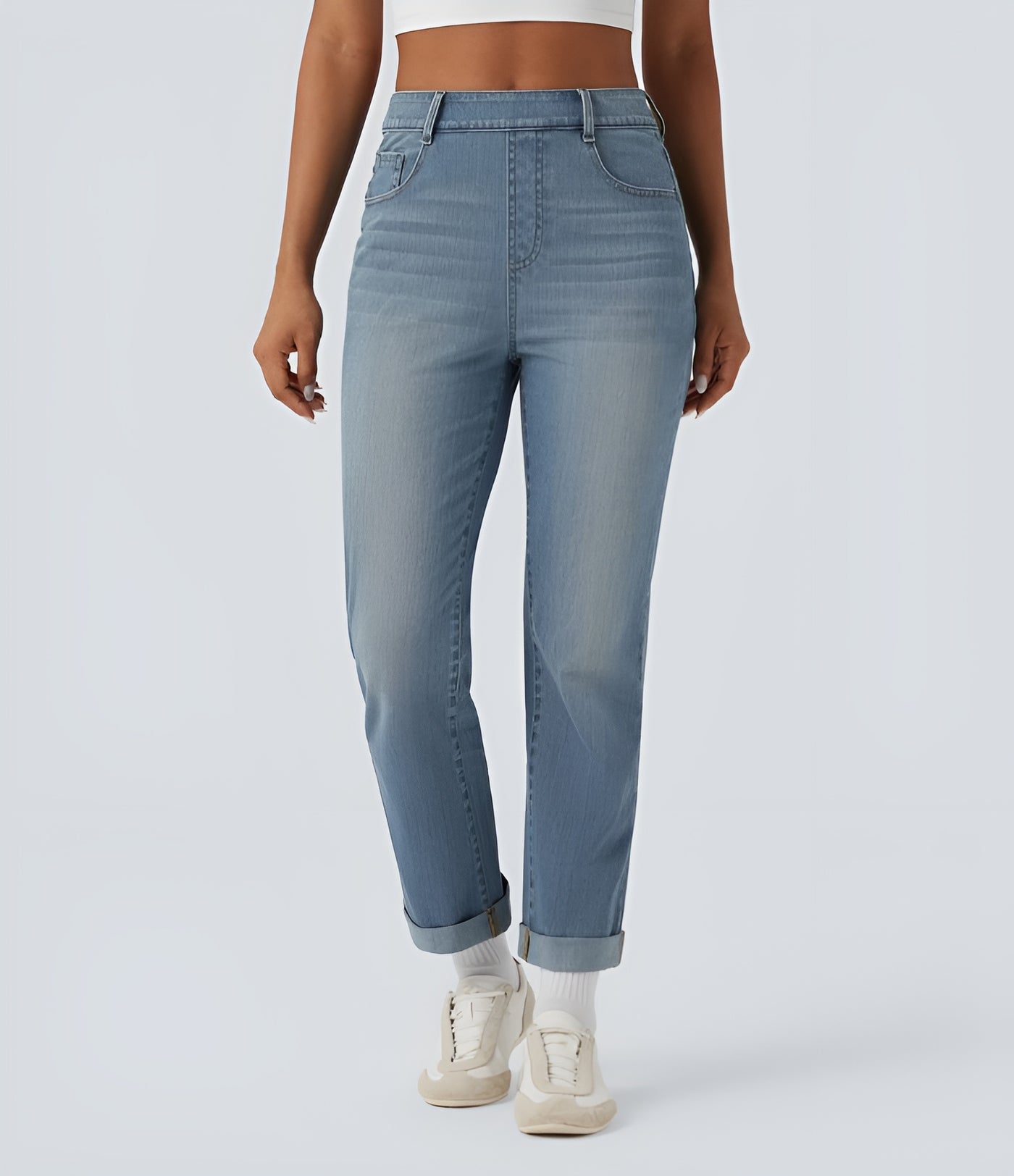 Maria™ | Denim Flex Pants - High Waist