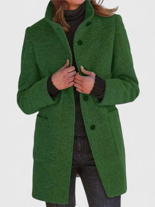 Ola - Warm Coat With High Collar