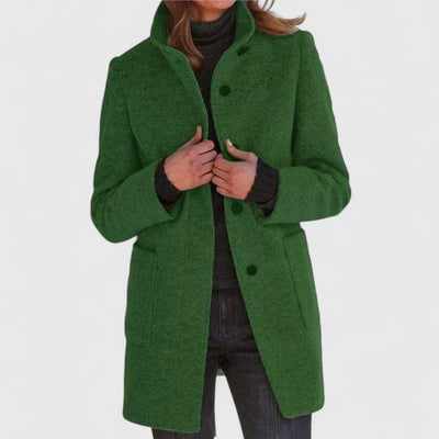 Ola - Warm Coat With High Collar