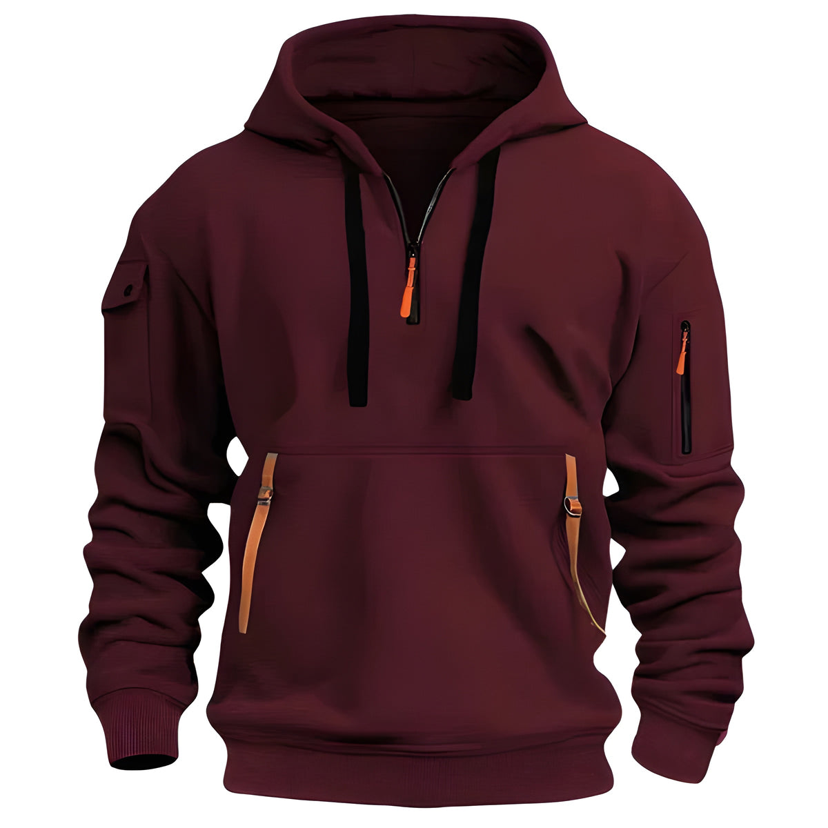 Carl - Warm Hooded Sweater With Pockets