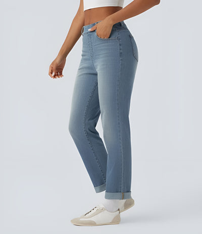 Maria™ | Denim Flex Pants - High Waist