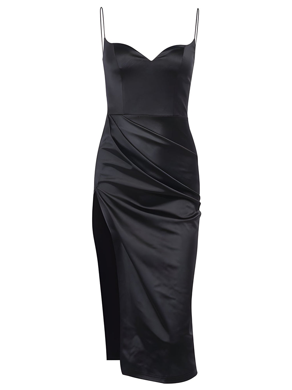 Valentina™ | Elegant Black Little Dress Spaghetti