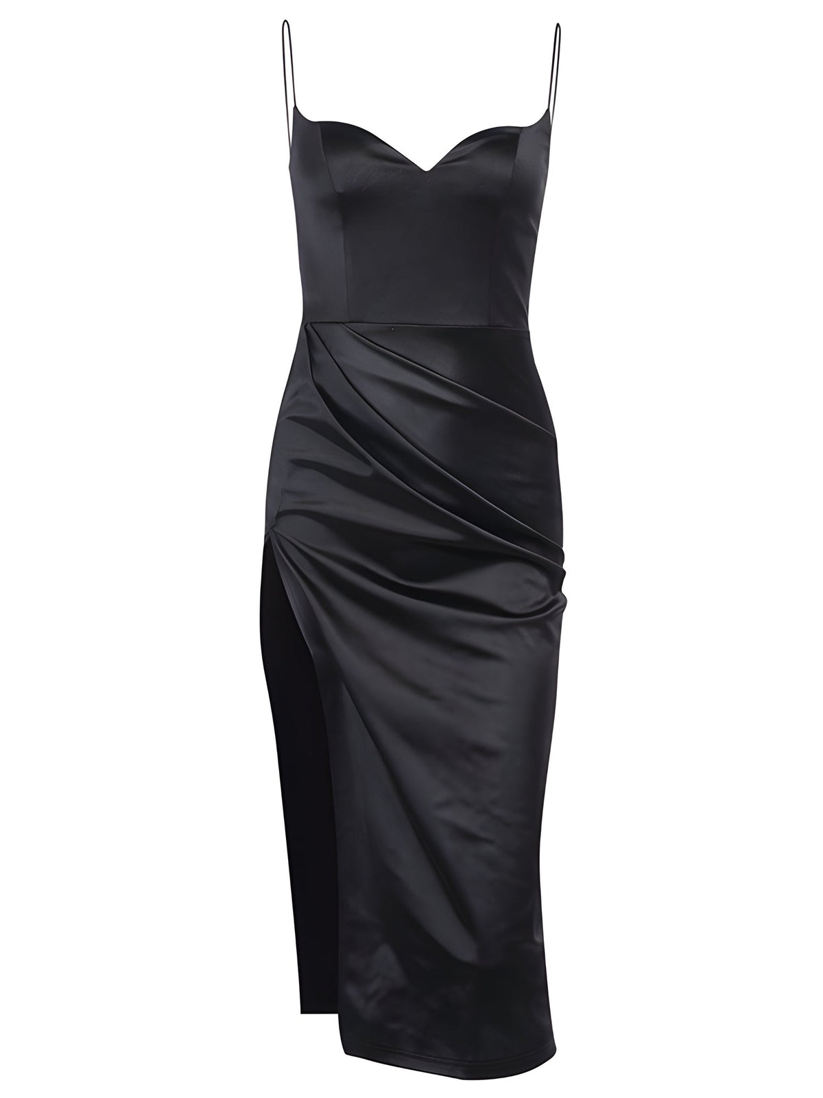 Valentina™ | Elegant Black Little Dress Spaghetti