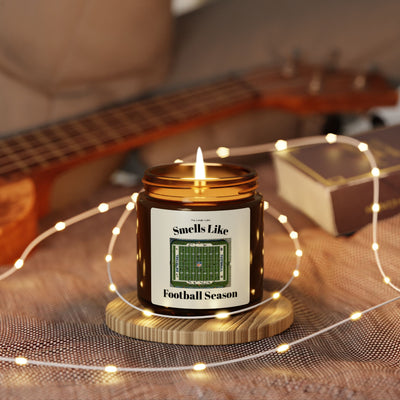 Football Season Scented Candle - Perfect Gift for Sports Lovers, Home Decor, Great for Parties, Man Cave, Cozy Atmosphere