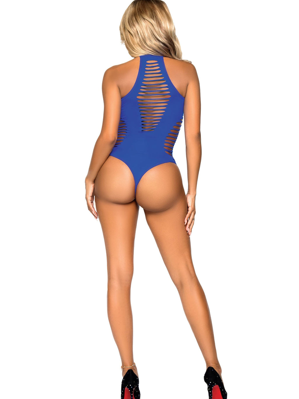 Shredded Racer Back Thong Bodysuit