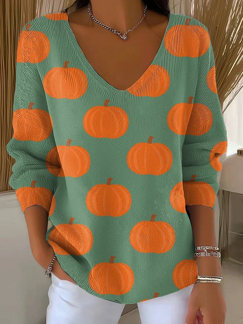 Autumn - V-Neck Fashionable Sweater