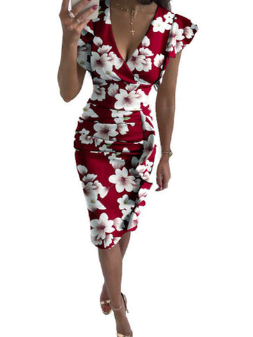Helena | Summer V-neck Slim Sexy High Waist Dress