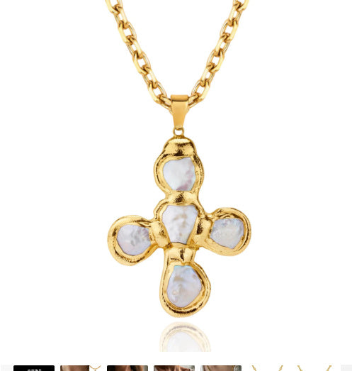 FloFLo™ |  Necklace Soft Stone Cross
