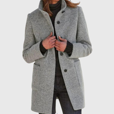 Ola - Warm Coat With High Collar