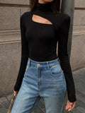 Klara™ | Asymmetric Turtleneck Bodysuit