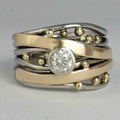 Royal - Vintage Gold Coloured Zirkonia Ring