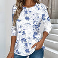 Sarah - Floral T-Shirt With Long Sleeves