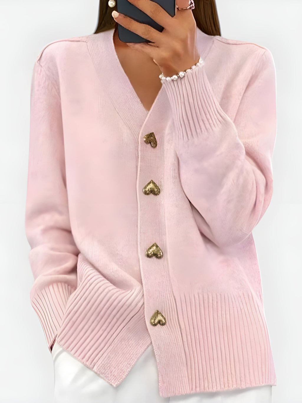 Charlotte™ | Elegant Cardigan With Hearts