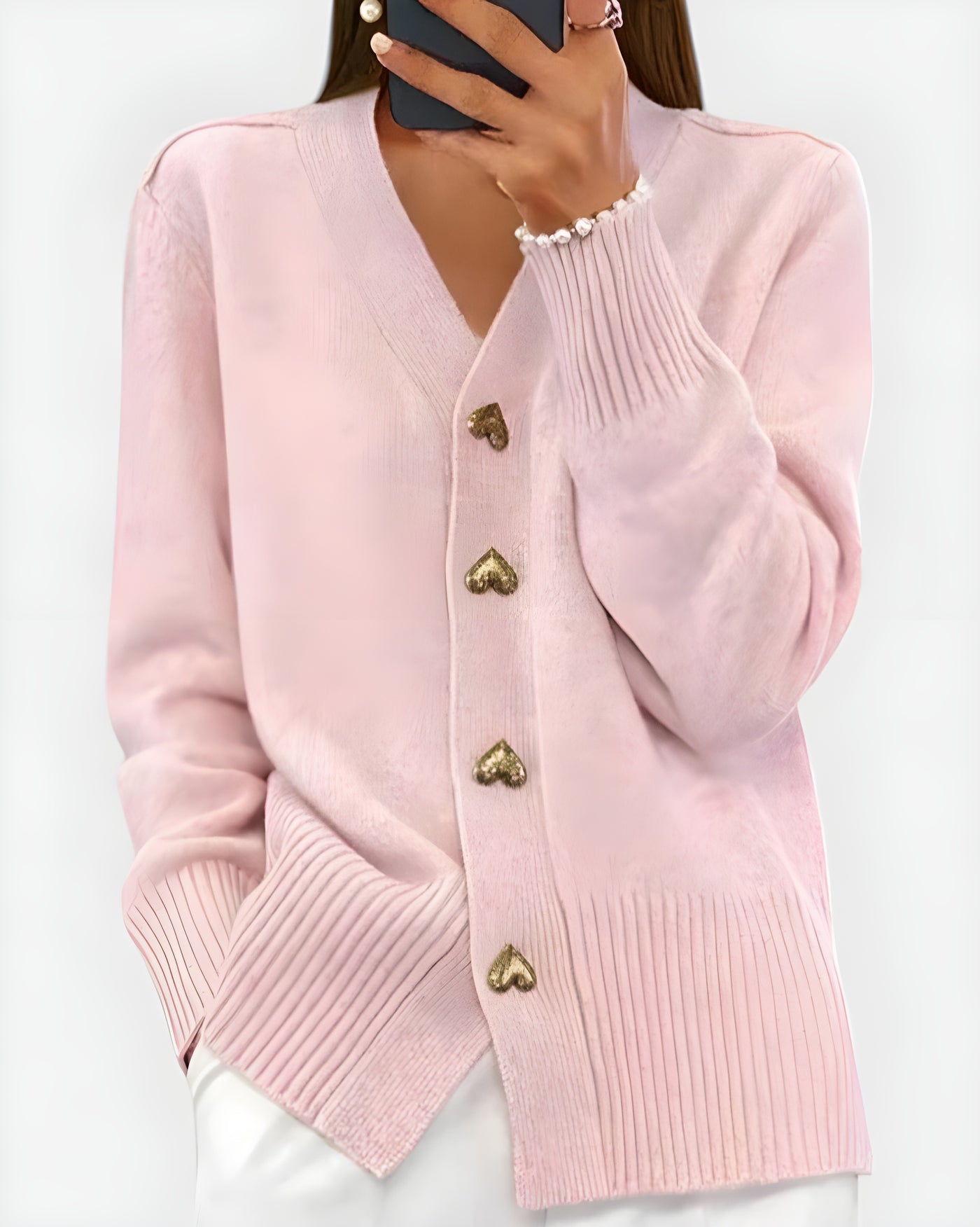 Charlotte™ | Elegant Cardigan With Hearts