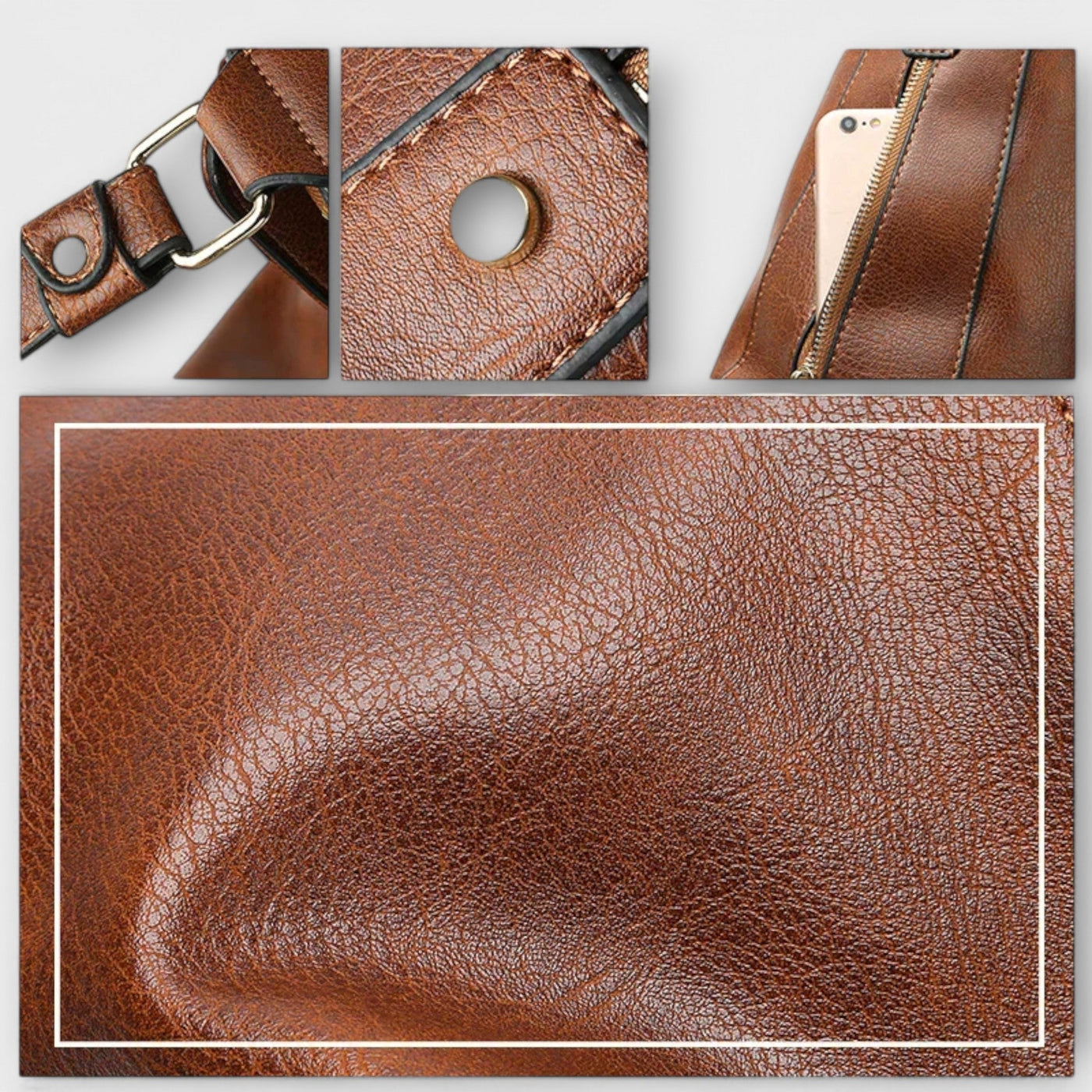 Firenze™ | Leather Large Handbag with shoulder strap